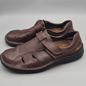 Naot Fisherman Sandals Brown Leather Men's Size 10